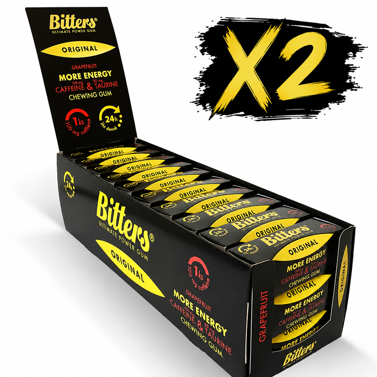 60x Pack Caffeine Gum Grapefruit Flavour – Best Value